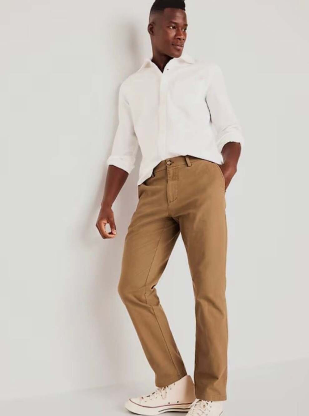 Old Navy Men's Straight Fit Chino Pants Khaki Tan Size 32x32